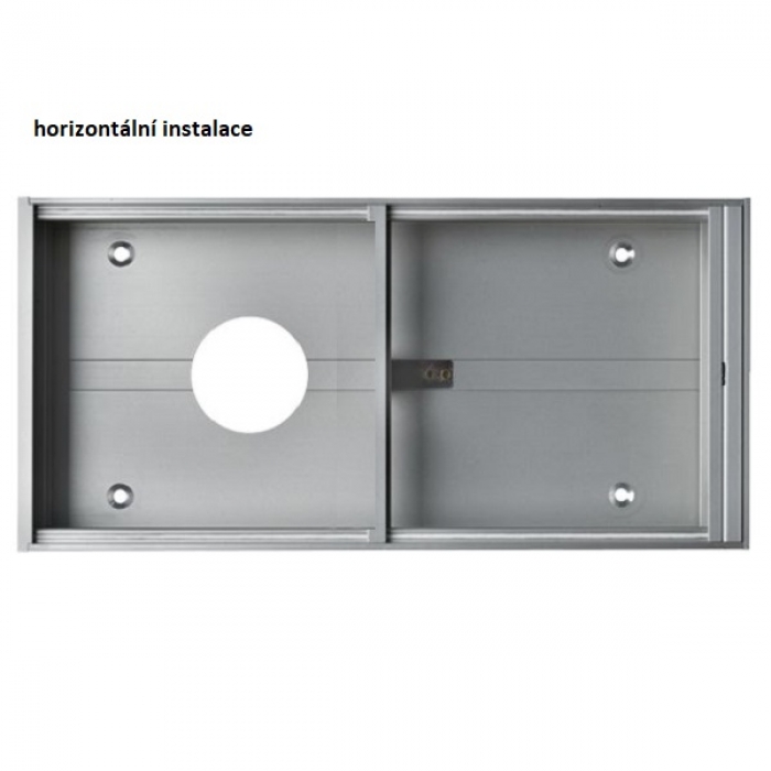 Krabice montážní nad omítku GARANT dva moduly hliníkový profil
