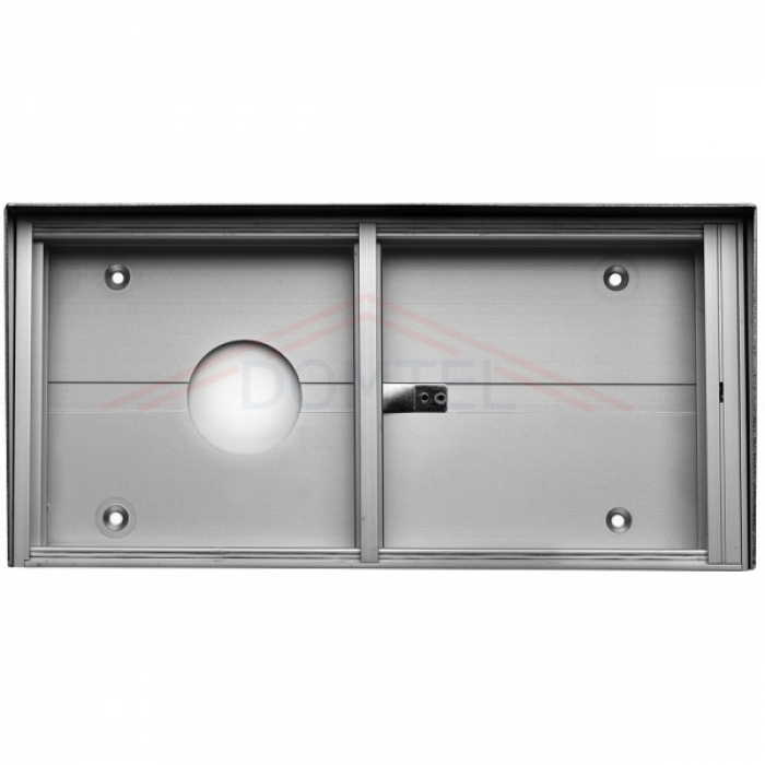 Krabice montážní nad omítku se stříškou GARANT dva moduly horizontální hliníkový profil
