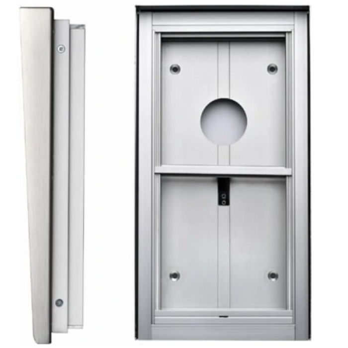 Krabice montážní pod omítku se stříškou GARANT dva moduly vertikální hliníkový profil