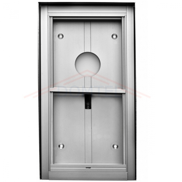 Krabice montážní pod omítku se stříškou GARANT dva moduly vertikální hliníkový profil