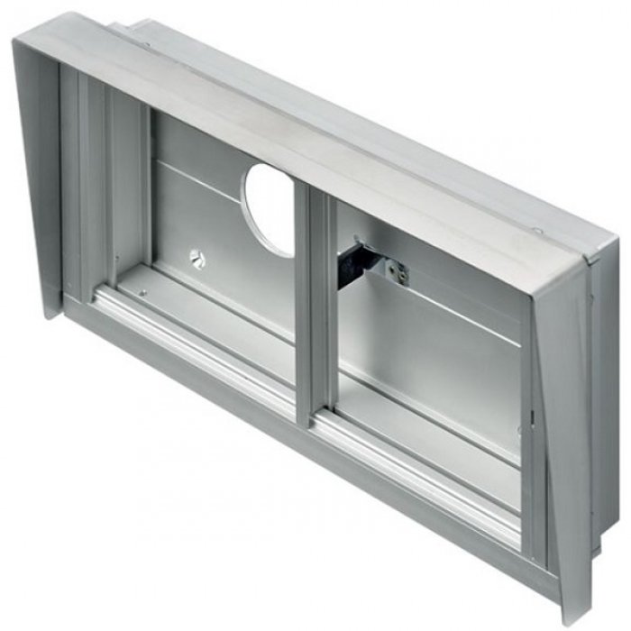 Krabice montážní pod omítku se stříškou GARANT dva moduly horizontální hliníkový profil
