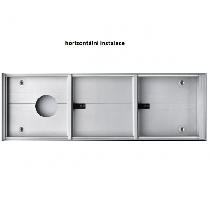 Krabice montážní nad omítku GARANT tři moduly hliníkový profil