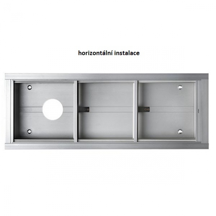 Krabice montážní pod omítku GARANT tři moduly hliníkový profil