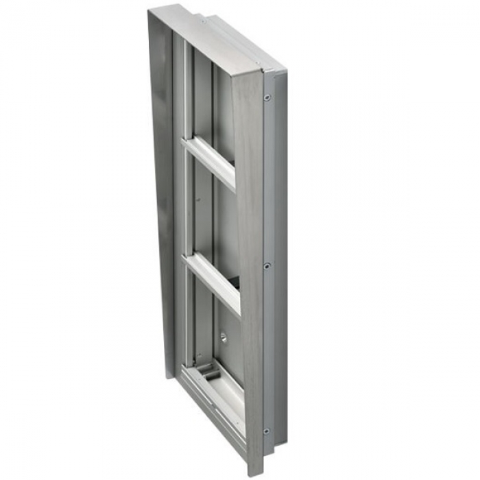 Krabice montážní pod omítku se stříškou GARANT tři moduly vertikální hliníkový profil