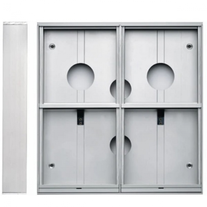 Krabice montážní nad omítku GARANT čtyři moduly hliníkový profil