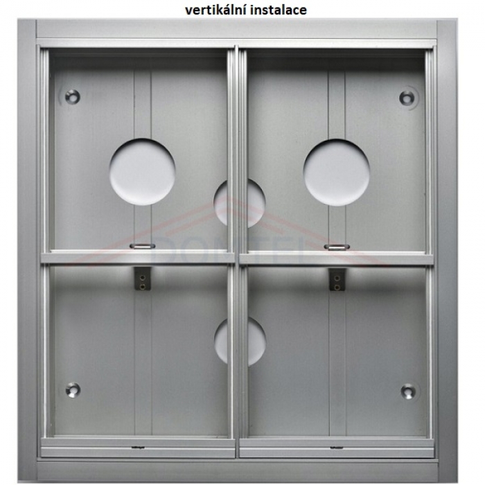 Krabice montážní pod omítku GARANT čtyři moduly hliníkový profil