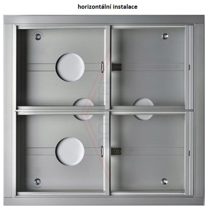 Krabice montážní pod omítku GARANT čtyři moduly hliníkový profil