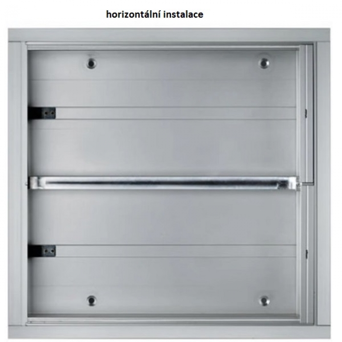 Krabice montážní pod omítku GARANT čtyři moduly jmenovník hliníkový profil