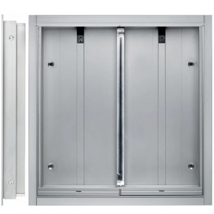 Krabice montážní pod omítku GARANT čtyři moduly jmenovník hliníkový profil