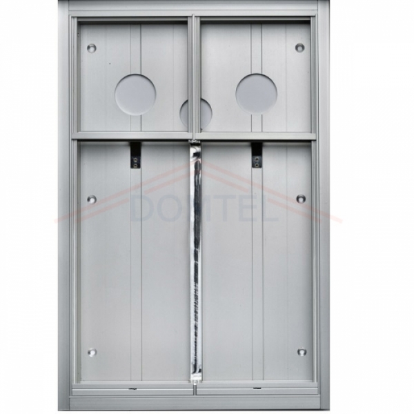 Krabice montážní pod omítku GARANT dva moduly a čtyřmodulový jmenovník hliníkový profil