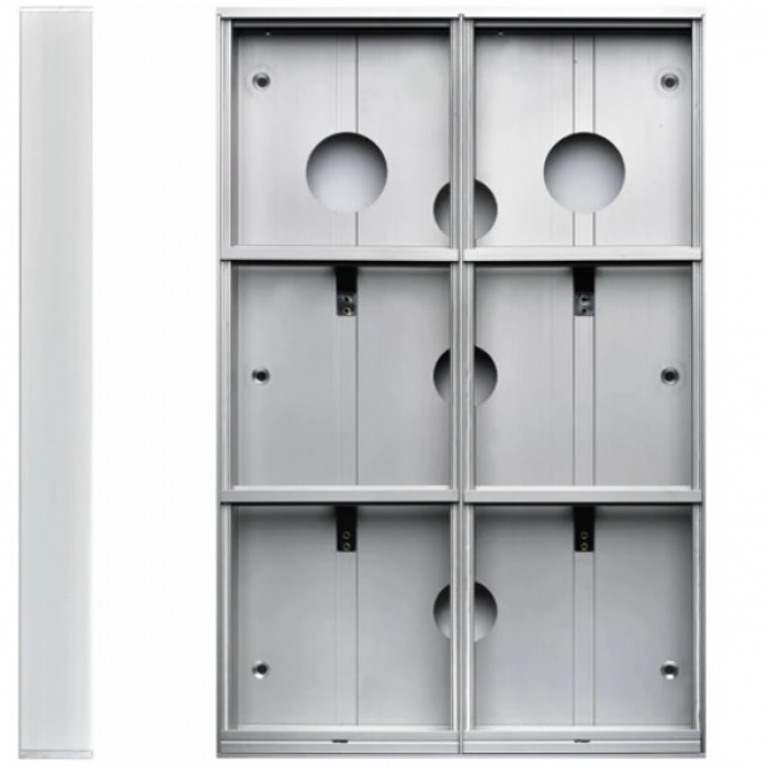 Krabice montážní nad omítku GARANT šest modulů hliníkový profil