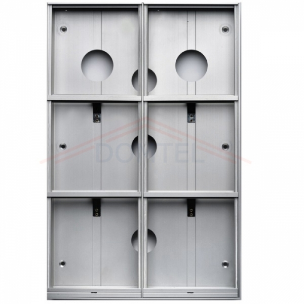 Krabice montážní nad omítku GARANT šest modulů hliníkový profil