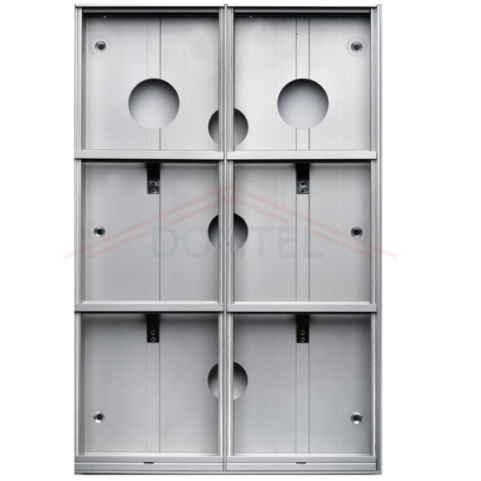 Krabice montážní nad omítku GARANT šest modulů hliníkový profil