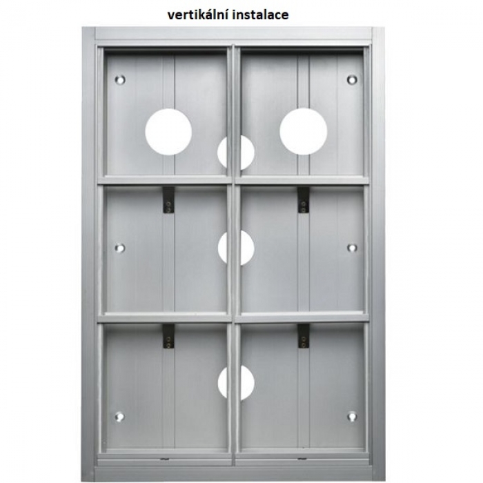 Krabice montážní pod omítku GARANT šest modulů hliníkový profil
