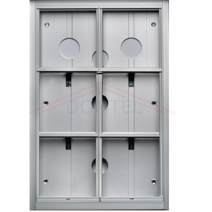 Krabice montážní pod omítku GARANT šest modulů hliníkový profil