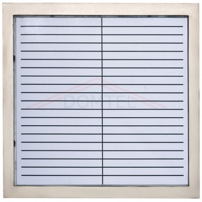 Jmenovník GARANT domácí telefony 2-BUS a videotelefony čtyři moduly barva nerez