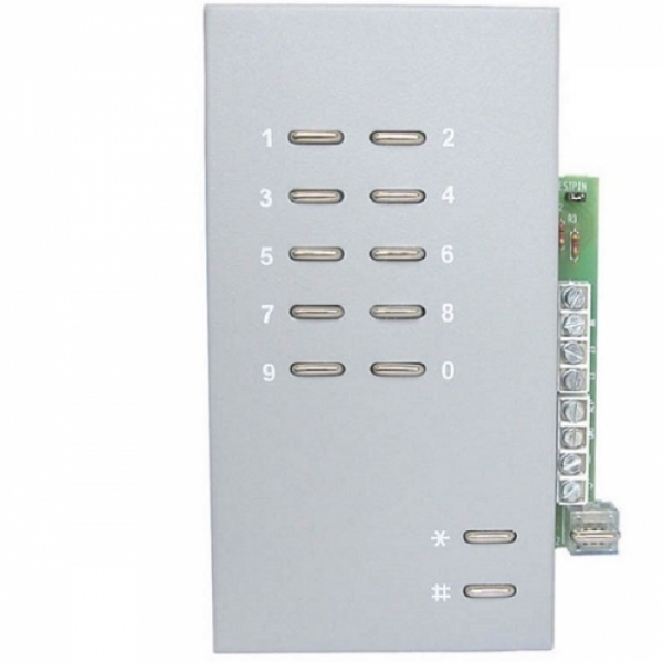 Kódový zámek domovní telefony TESLA 4+n TT 85 tlačítko pro osvětlení jmenovek, ovládání jeden zámek