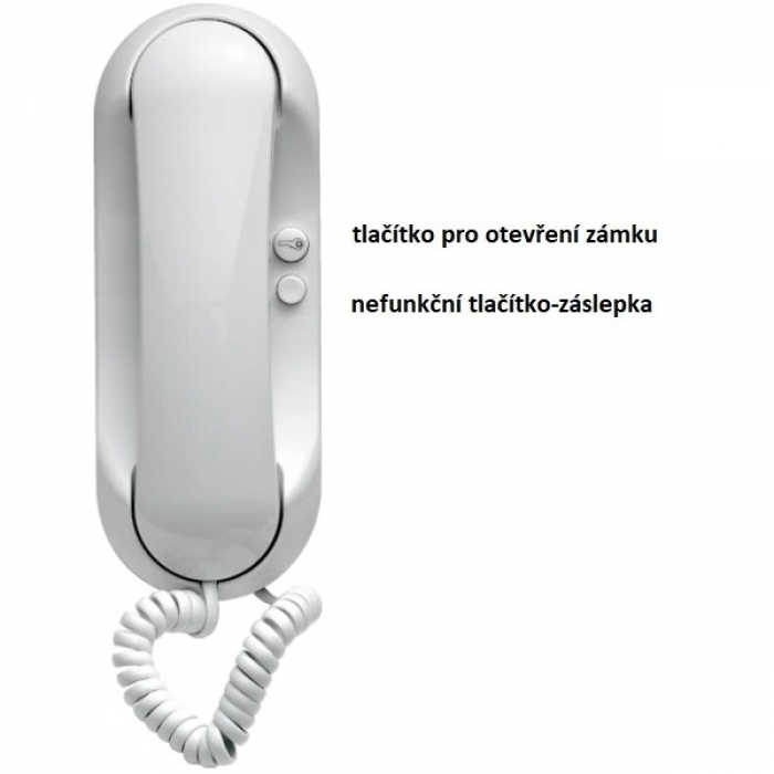 Domácí telefon DT21 ESO TESLA 4+n vyzvánění bzučák, barva bílá