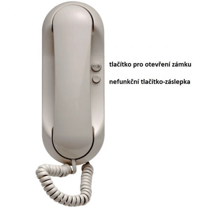 Domácí telefon DT21 ESO TESLA 4+n vyzvánění bzučák, barva slonová kost