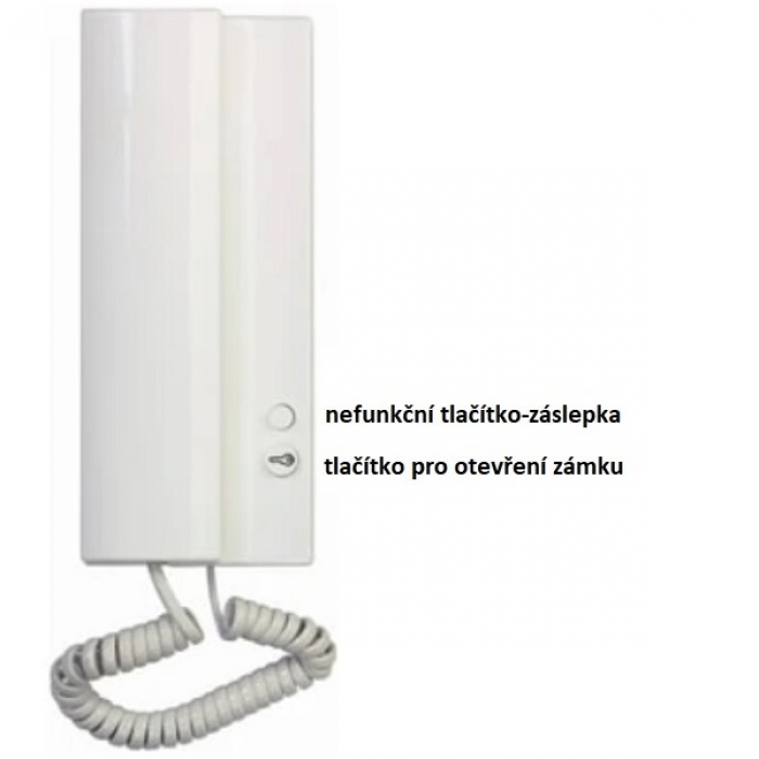 Domácí telefon DT01 ELEGANT TESLA 4+n vyzvánění bzučák, barva bílá