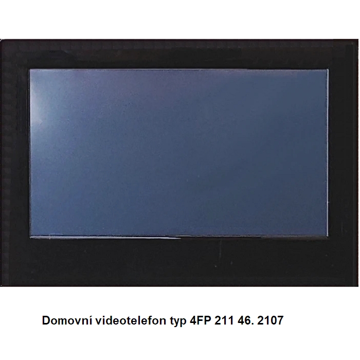 Domovní videotelefon DVT 46 TESLA VIDEO 7(10)" barevný LCD displej, interkom, paměť, barva černá