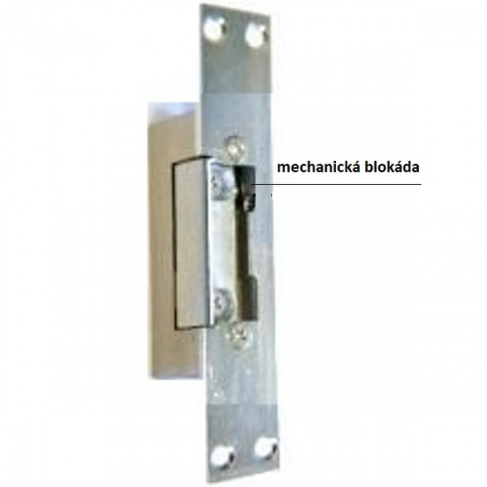 Elektrický zámek otvírač DC 11,5-12,2V/0,17A, dlouhá lišta, nastavitelná západka, aretace, inverzní