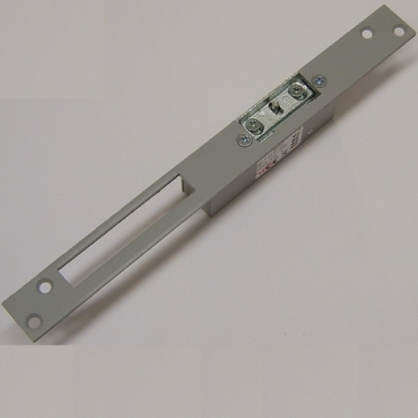 Elektrický zámek otvírač AC 6-8V/0,8A bzučák, dlouhá lišta, asymetrický, nastavitelná západka, momentový kolík