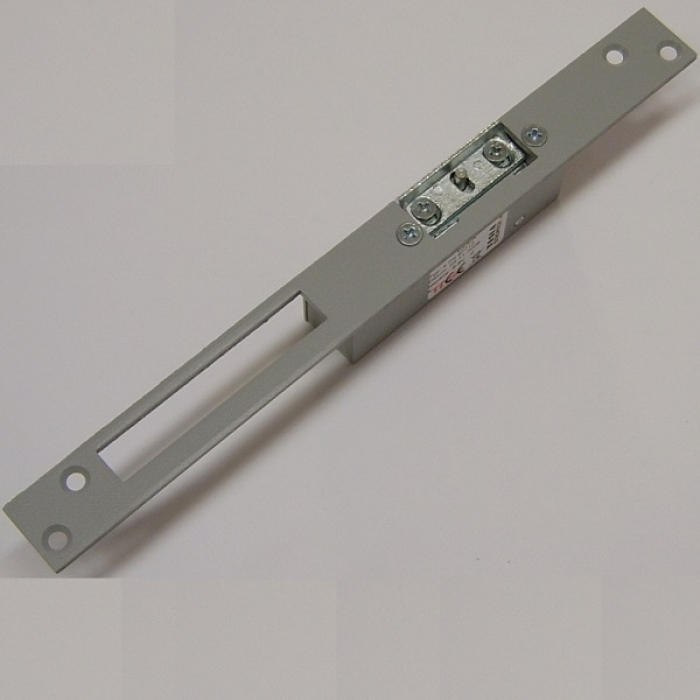 Elektrický zámek otvírač AC 6-8V/0,8A bzučák, dlouhá lišta, asymetrický, nastavitelná západka, momentový kolík