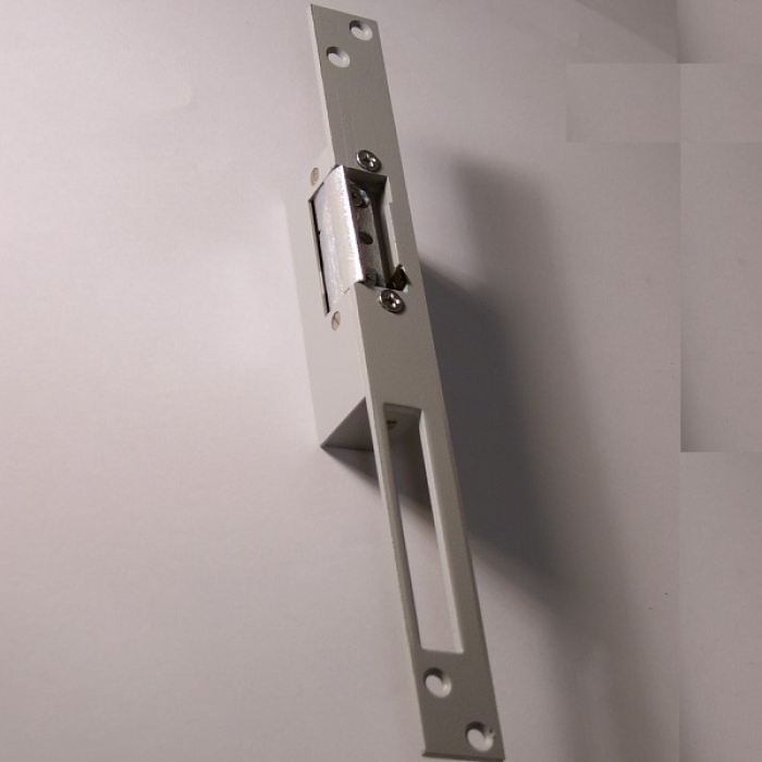 Elektrický zámek otvírač AC 6-8V/0,8A bzučák, dlouhá lišta, asymetrický, nastavitelná západka, aretace