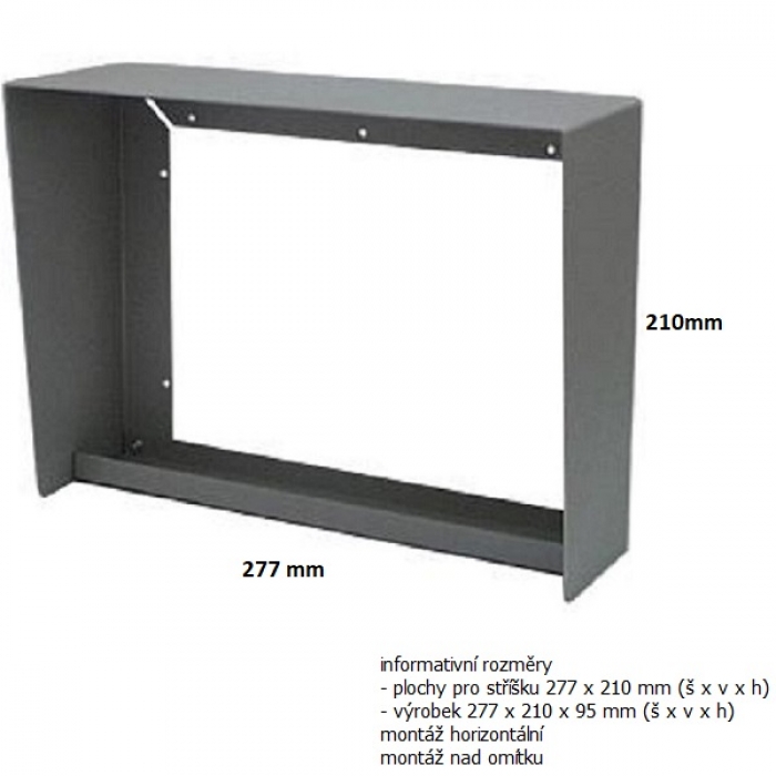 Stříška nad omítku domovní telefony GUARD dva moduly
