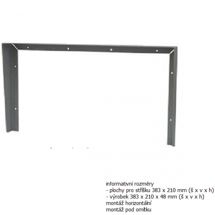 Stříška na krabici montážní pod omítku domovní telefony GUARD tři moduly