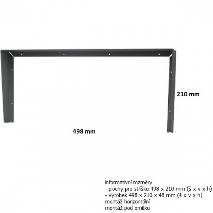 Stříška na krabici montážní pod omítku domovní telefony GUARD čtyři moduly