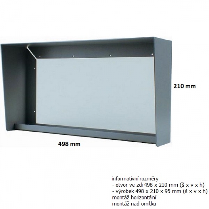 Stříška nad omítku domovní telefony GUARD čtyři moduly