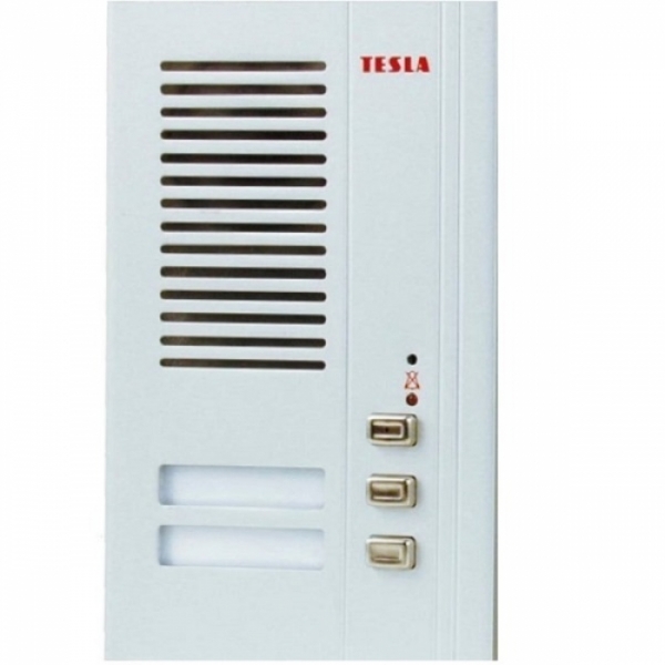 Elektrický vrátný hovorová jednotka domovní telefony TESLA 4+n GUARD dvě tlačítka