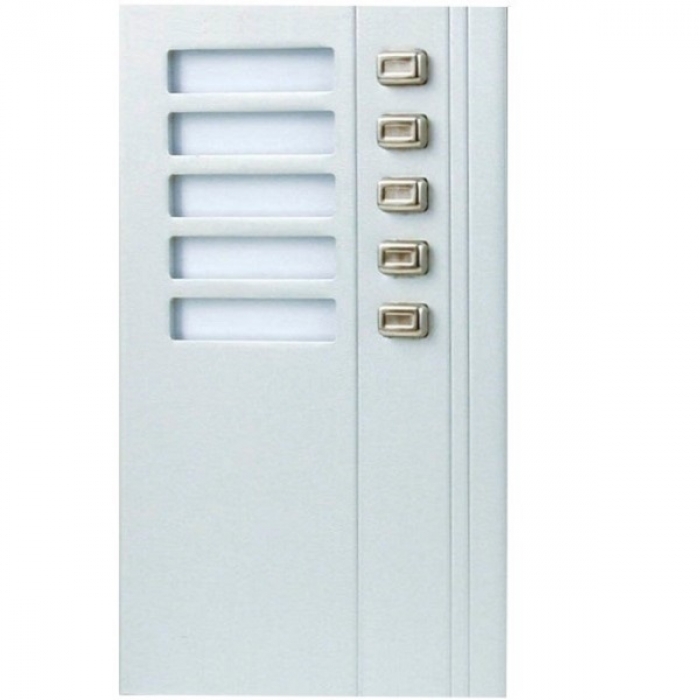 Tlačítka domovní telefony TESLA 4+n GUARD pět tlačítek