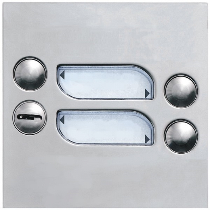 Tlačítka domácí telefony TESLA 4+n tři vyzváněcí tlačítka zámek barva nerez inox