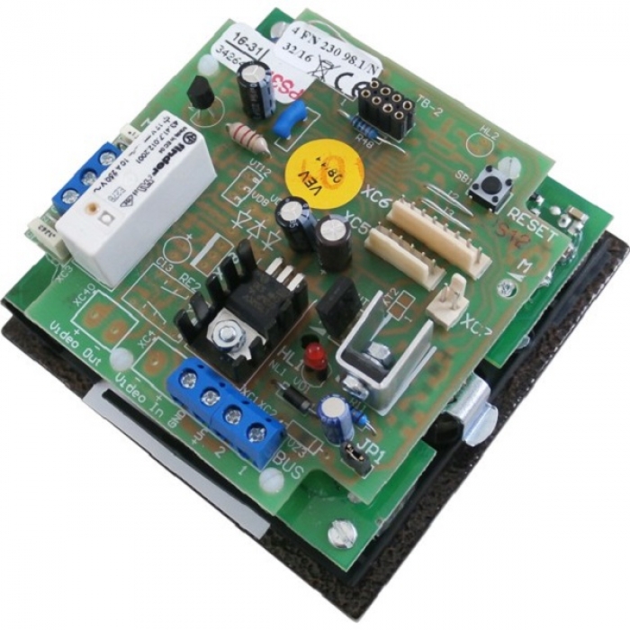 Elektrický vrátný hovorová jednotka domácí telefony 2-BUS dvě vyzváněcí tlačítka zámek barva antika měděná