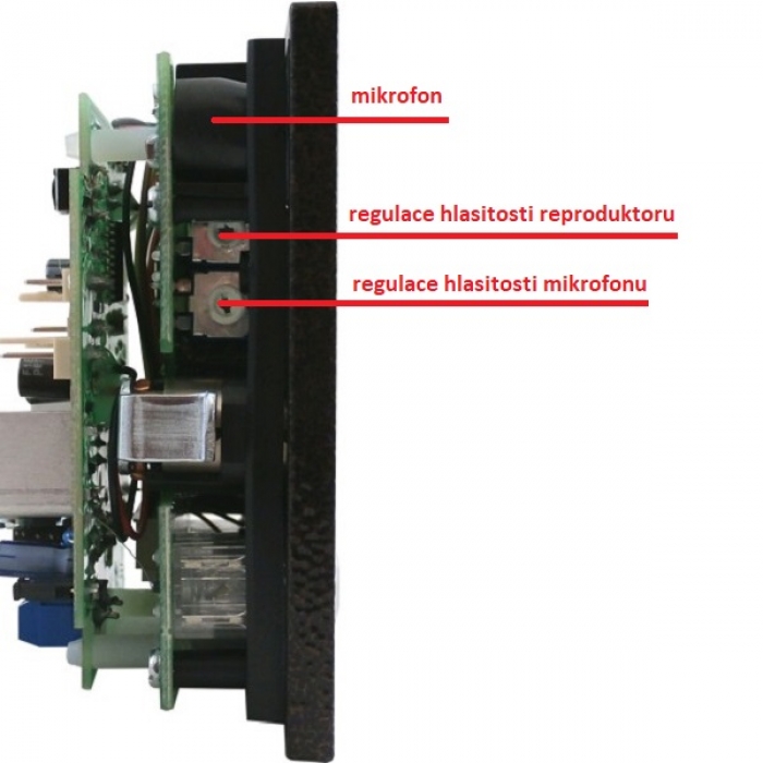 Elektrický vrátný hovorová jednotka domácí telefony 2-BUS dvě vyzváněcí tlačítka zámek barva antika měděná
