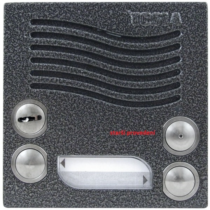 Elektrický vrátný hovorová jednotka domácí telefony 2-BUS dvě vyzváněcí tlačítka zámek barva antika stříbrná