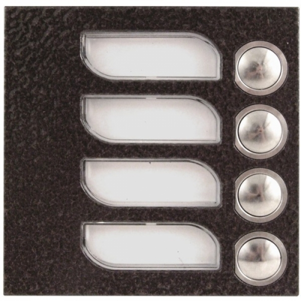 Tlačítka domácí telefony 2-BUS čtyři vyzváněcí tlačítka barva antika měděná