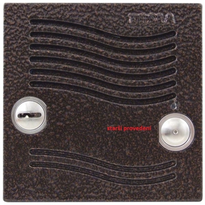 Elektrický videovrátný hovorová jednotka domovní videotelefony bez vyzváněcích tlačítek zámek barva antika měděná