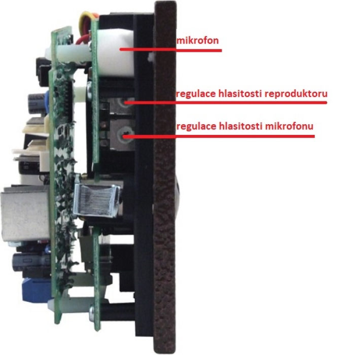Elektrický videovrátný hovorová jednotka domovní videotelefony bez vyzváněcích tlačítek zámek barva antika měděná