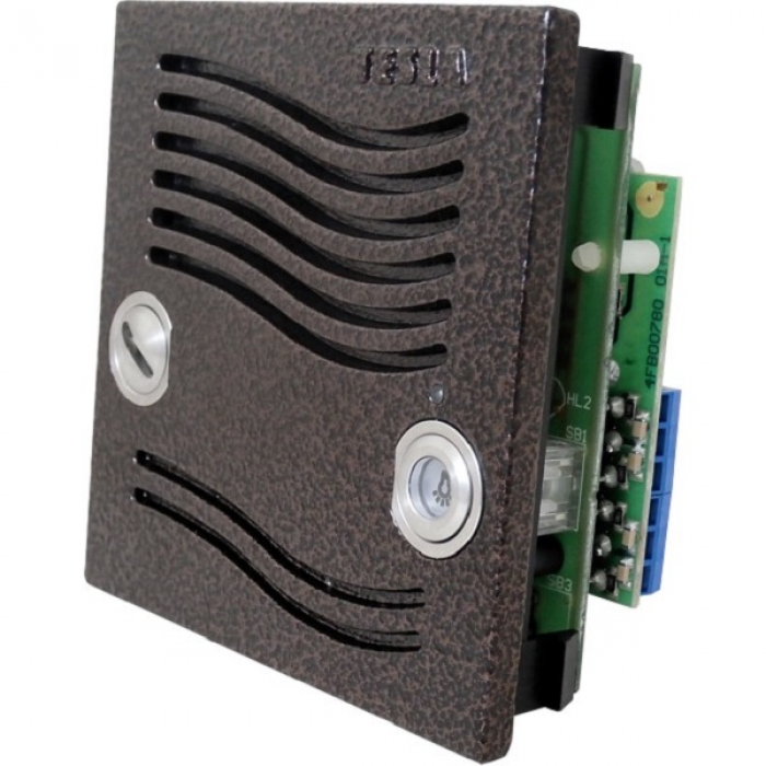 Videovrátný hovorová jednotka domovní videotelefony KARAT bez  vyzváněcích tlačítek,zámek, 2 relé,  barva antika měděná