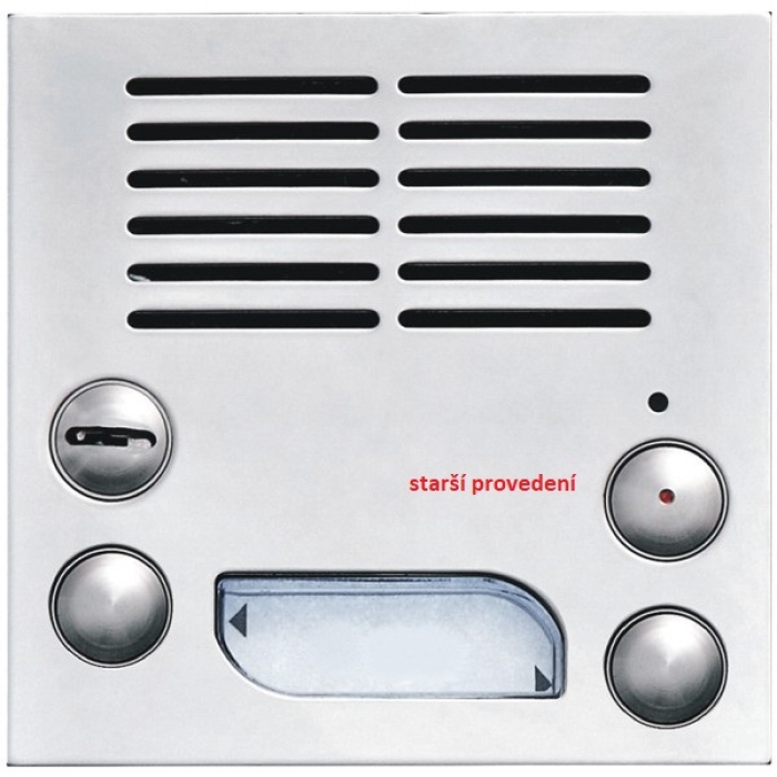 Elektrický videovrátný hovorová jednotka domovní videotelefony dvě vyzváněcí tlačítka zámek barva nerez inox