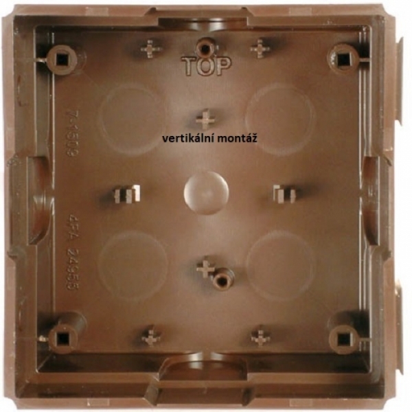 Krabice montážní pod omítku KARAT jeden modul plast