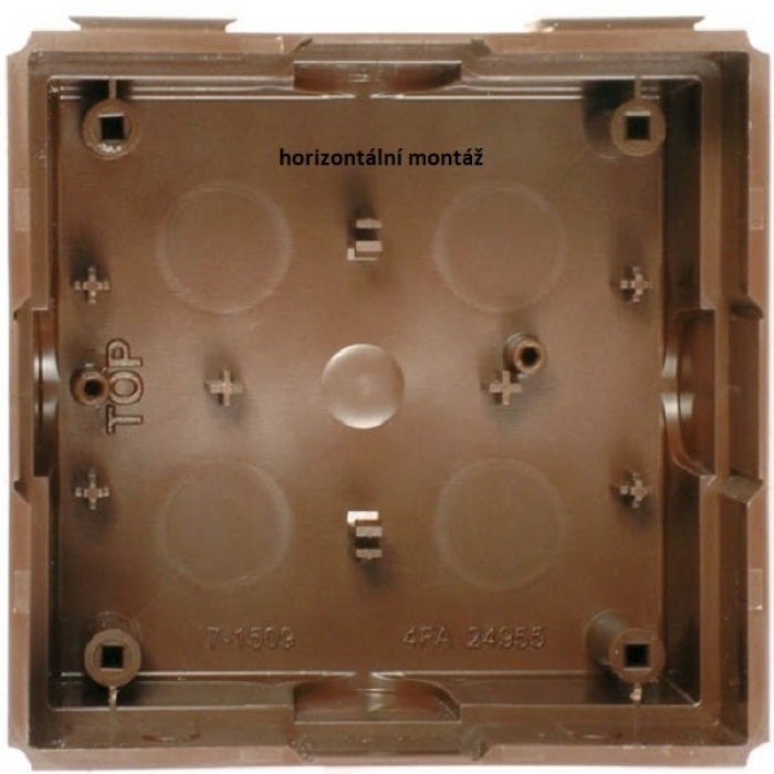 Krabice montážní pod omítku KARAT jeden modul plast