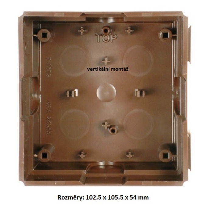Krabice montážní pod omítku KARAT jeden modul plast