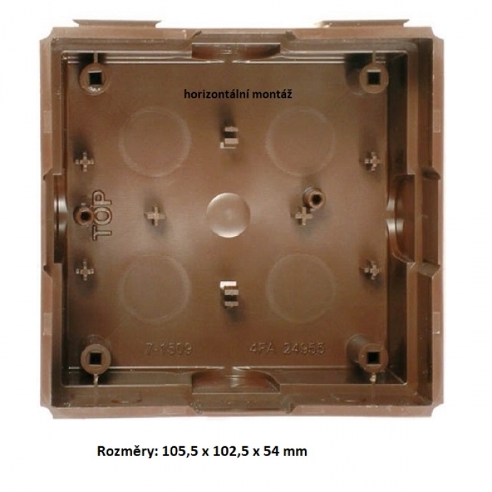 Krabice montážní pod omítku KARAT jeden modul plast