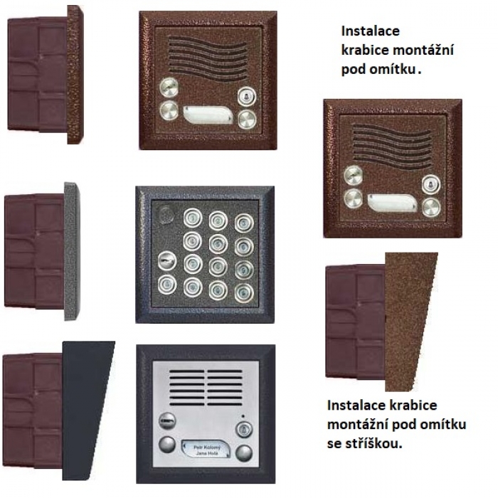 Krabice montážní pod omítku KARAT jeden modul plast