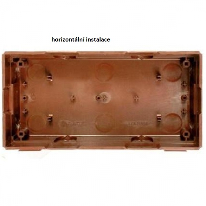 Krabice montážní pod omítku KARAT dva moduly plast